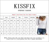 Red Women's Long Sleeve Shirts Casual Fall Henley Top Button Down Blouses Basic Ribbed Knit T Shirts - Kissfix | Women's Tops and Blouses