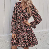 Ladies Casual Loose Leopard Printed Long Sleeve Dress Bodycon Dress Office Wear for Casual Club Cocktail Evening Gowns Work UK Size 8-26 | Women's Work Dresses