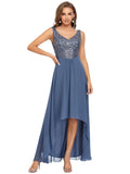 Women's Elegant V-Neck Sequin Plus Size Formal Evening Dresses  - Sara Clothes