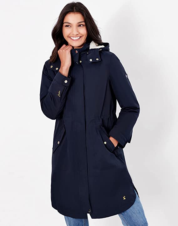 Joules loxley longline jacket navy on sale