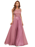 Women's Vintage A-Line Floral Lace Wedding Guest Dress Evening Formal Dress  - Sara Clothes