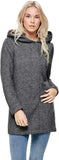 Dark Grey Melange Ladies Onlsedona Light Coat OTW Noos - ONLY | Women's Coat & Jacket