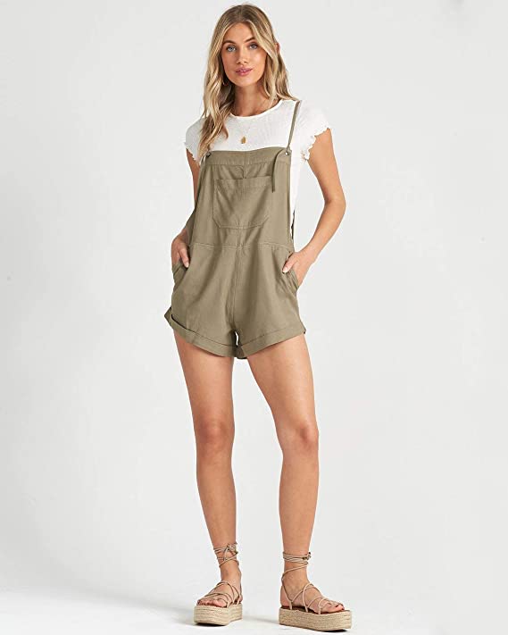 Light Chambray Wild Pursuit Short Overall - Billabong | Women's Romper & Jumper Suit