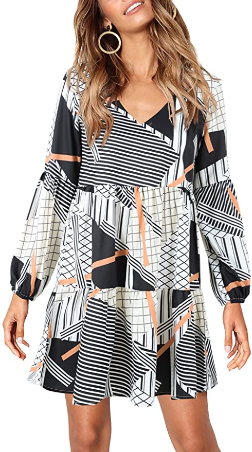 Long sleeve flowy summer dresses 2025