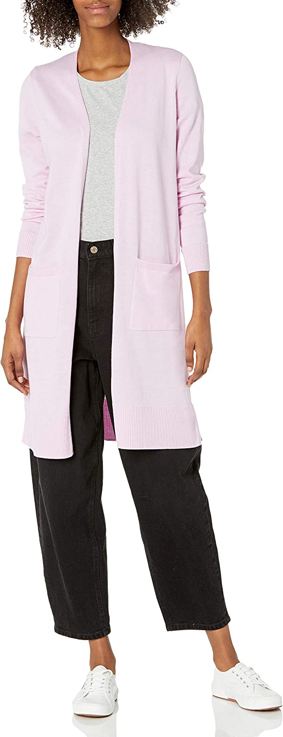 Light pink plus size cardigan top
