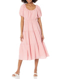 Pink Women's Smocked Tiered Maxi - ASTR | Women's Formal Dresses
