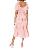 Pink Women's Smocked Tiered Maxi - ASTR | Women's Formal Dresses