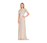 Blush Women's Short-Sleeve All Over Sequin Gown - Adrianna Papell | Women's Formal Dresses