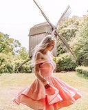 Burgundy Off Shoulder Short Prom Dress Satin Homecoming Dresses for Teens A Line Cocktail Party Gowns Mini Dress - Homdor | Women's Cocktail Dresses