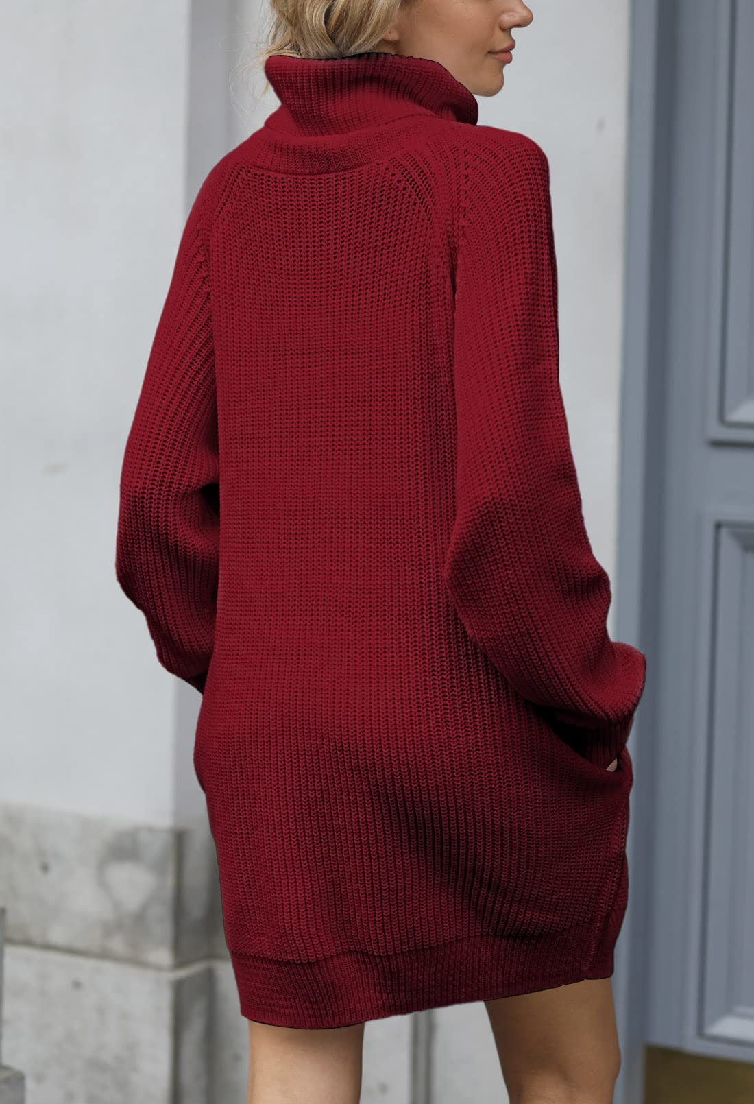 knee length dresses for ladies Tall Women's Clothing | Tall Turtleneck Sweater Dress main image 0