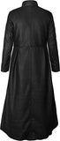 Black Wool Coat Matrix Detective Neo Costume Keanu Reeves Steampunk Gothic Trench Coat - E Genius | Women's Coat & Jacket