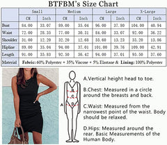 Black Women Casual Dress Crew Neck Ruched Summer Sleeveless Tank Bodycon Shirt Short Mini Dresses - BTFBM | Women's Club Dresses