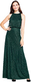 Dust Emerald Women's Halter Art Deco Beaded Blouson Dress - Adrianna Papell | Women's Formal Dresses