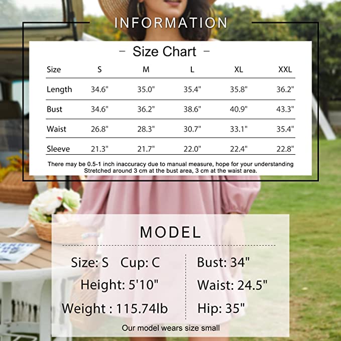 Polka Dot Light Green Womens Square Neck Dress Long Puff Sleeve A-Line Casual Short Mini Dress - Exlura | Women's Casual Dresses