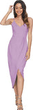 Purple Women's Sexy V Neck Backless Maxi Dress Sleeveless Spaghetti Straps Cocktail Party Dresses - CMZ2024 | Women's Cocktail Dresses