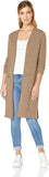 Camel Heather Women's Lightweight Longer Length Cardigan Sweater (Available in Plus Size) - AE Store | Women's Cardigan