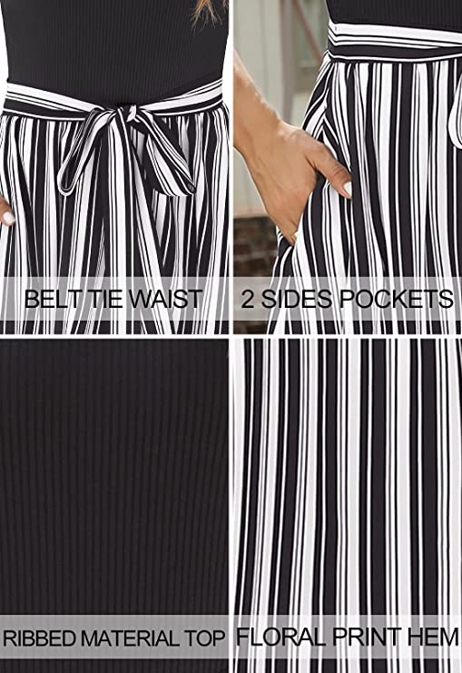 Red Half Sleeve Women Short Sleeve Ribbed Midi Dress Modest Casual Work Dress with Pockets - Zattcas | Women's Casual Dresses