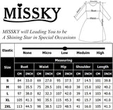 Royal Blue Long Sleeve Women's V-Neck Work Business Bodycon Pencil Dress - MISSKY | Women's Work Dresses