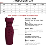 Dark Green Women's Retro Ruffle Style Slim Work Pencil Dress - Miusol | Women's Cocktail Dresses