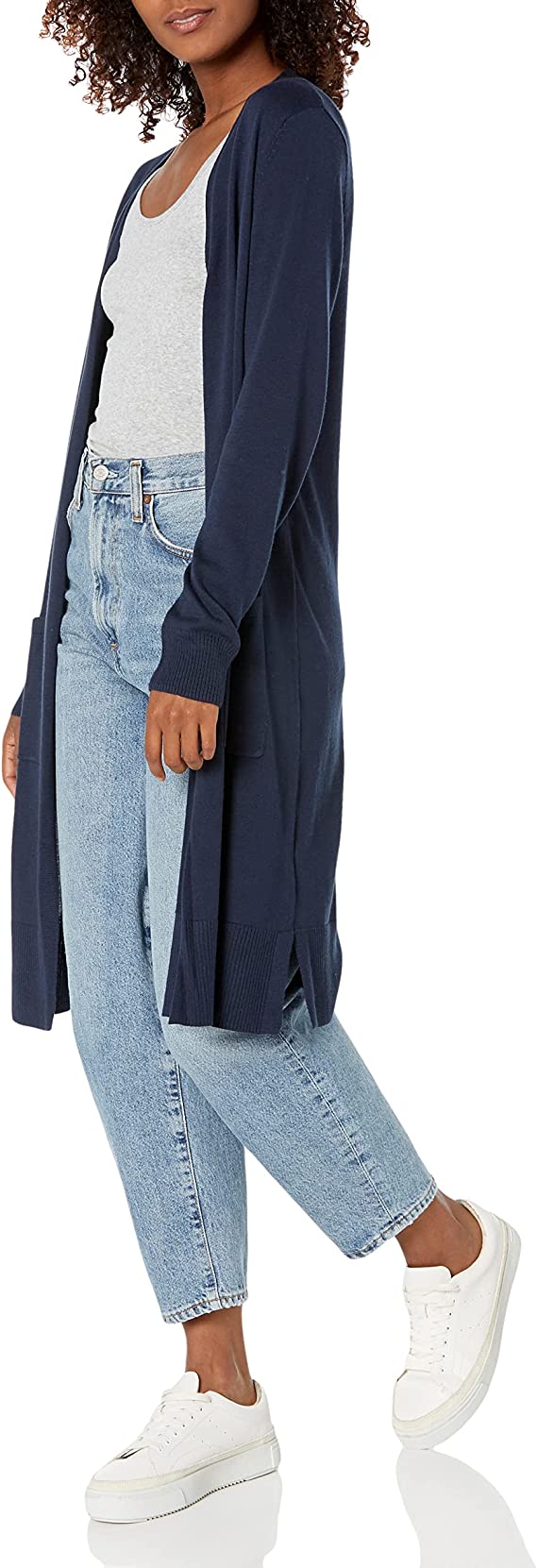 Ecru Women's Lightweight Longer Length Cardigan Sweater (Available in Plus Size) - AE Store | Women's Cardigan