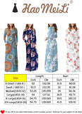 Print Black Casual Short/Long Sleeve Maxi Dress with Pockets - HAOMEILI | Women's Casual Dresses