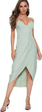 Mint Green Women's Sexy V Neck Backless Maxi Dress Sleeveless Spaghetti Straps Cocktail Party Dresses - CMZ2010 | Women's Cocktail Dresses