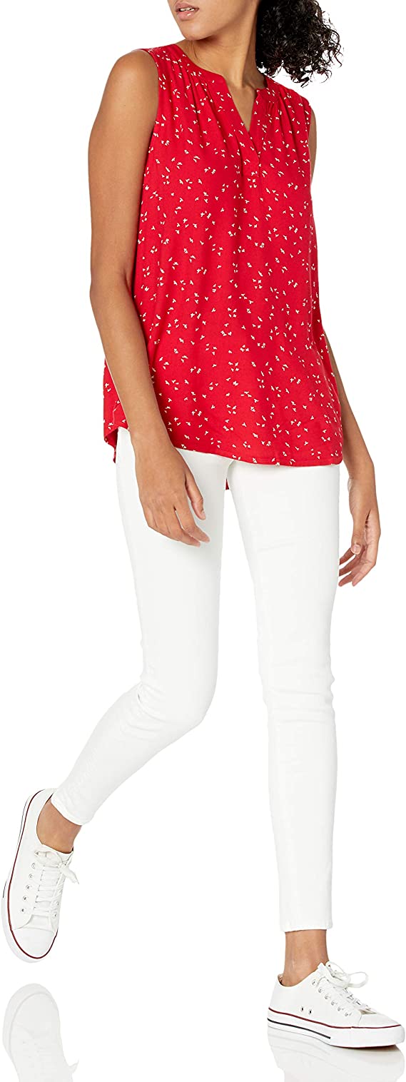 Black Women's Sleeveless Woven Shirt - AE Store | Women's Tops and Blouses