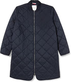 Desert Sky Ladies Quilted Long Bomber Coat Jacket - Thi | Women's Coat & Jacket