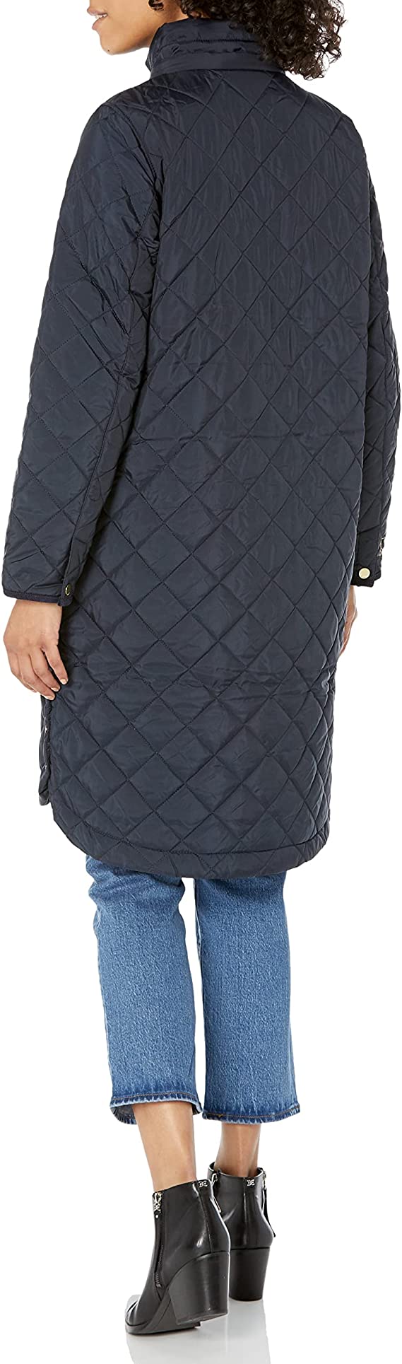 Marine Navy Ladies Chatham Quilted Coat - Heritage Green - Joules | Women's Coat & Jacket