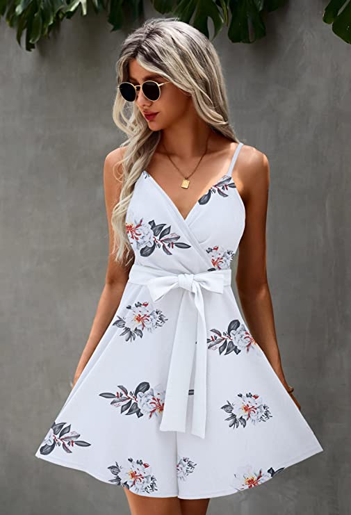 Spaghetti strap romper shorts 2025