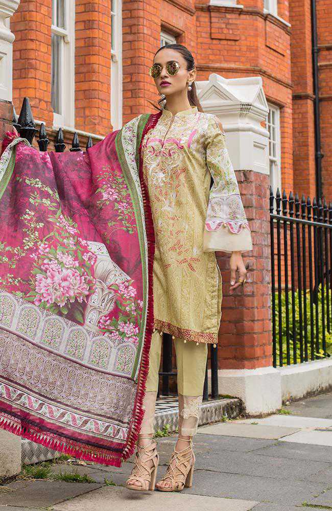 Al Zohaib RNE20-07B Rung Embroidered Collection 2020