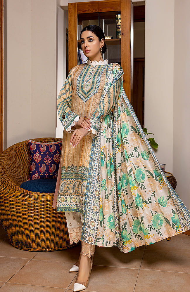 Al Zohaib ANL2 22-07C Anum Printed Lawn Vol2 2022 Online Shopping