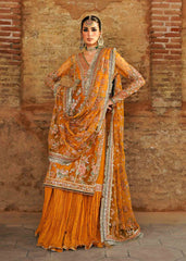 Hussain Rehar Saffron Zaib Un Nisa Wedding Formals Online Shopping