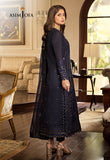 Asim Jofa Chanderi Cotton, Navy Blue Jhilmil Collection Online Shopping