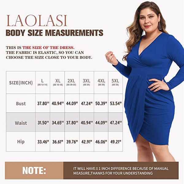 Black Womens Plus Size Long Sleeves & Sleeveless Deep V Neck Bodycon W ...