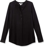 Burgundy Blue Daisy Women's Long-Sleeve Woven Blouse - AE Store | Women's Tops and Blouses