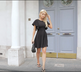 Women's Stretchy A Line Swing Flared Skater Cocktail Party Dress - Romwe | Women's Cocktail Dresses