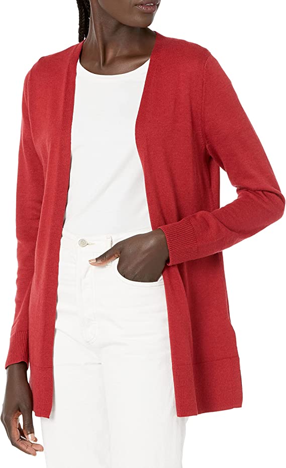 Lightweight red cardigan discount