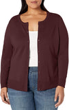 Camel Women's Lightweight Crewneck Cardigan Sweater (Available in Plus Size) - AE Store | Women's Cardigan