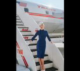 Women's Classic Vintage Tie Neck Formal Cocktail Dress With Pocket Muxxn | Women's Work Dresses