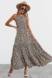 Coffee Women's Summer Floral Maxi Dresses - Prettygarden | Women's Formal Dresses