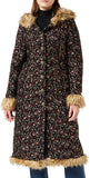 Black Ladies Festive Florals Winter Coat - Joe Browns | Women's Coat & Jacket