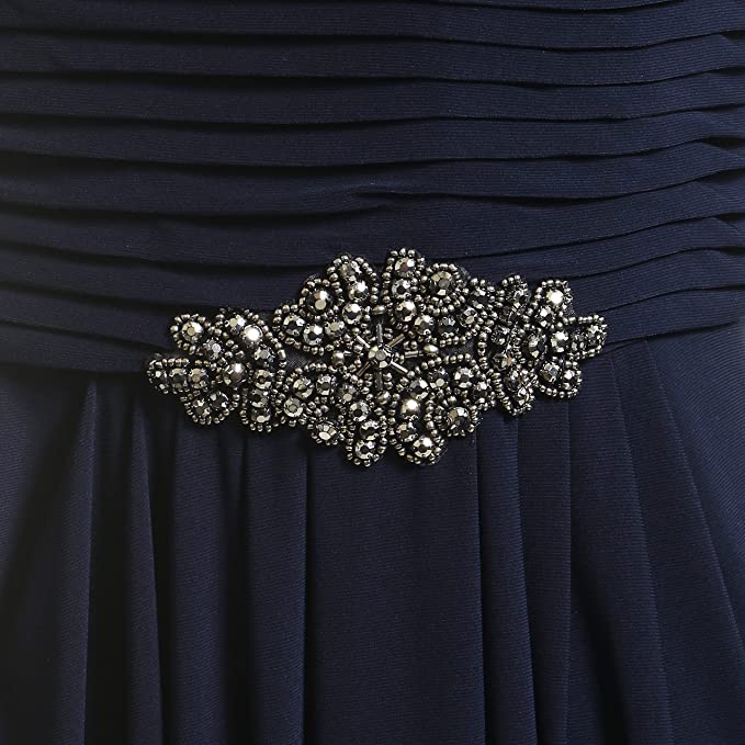 Champagne Metallic Women's Long Cowl Neck A-line Dress - Alex Evenings | Women's Formal Dresses