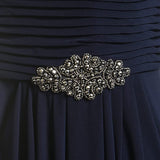 Champagne Metallic Women's Long Cowl Neck A-line Dress - Alex Evenings | Women's Formal Dresses