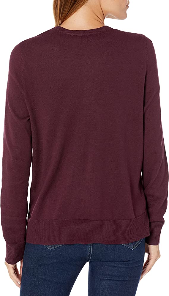 Camel Heather Women's Lightweight Crewneck Cardigan Sweater (Available in Plus Size) - AE Store | Women's Cardigan