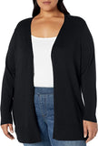 Black Women's Lightweight Open-Front Cardigan Sweater (Available in Plus Size) - AE Store | Women's Cardigan