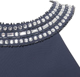 Charcoal Women's Short Sheath Slimming Stretch Halter Neck Dress - Alex Evenings | Women's Club Dresses