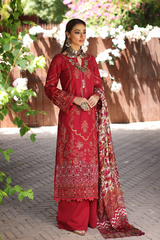 Manara By Kahf Gul-e-lala Summer Luxury Lawn 2022 Online Shopping