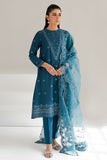 Cross Stitch Glazed Cerulean Mahiri Embroidered Lawn  Online Shopping