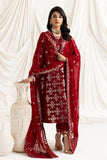 Alizeh 02A-Alara(Red) Dua Chiffon Collection Online Shopping